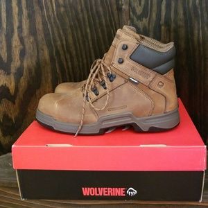Mens Wolverine Steel toe work boots Size 12
